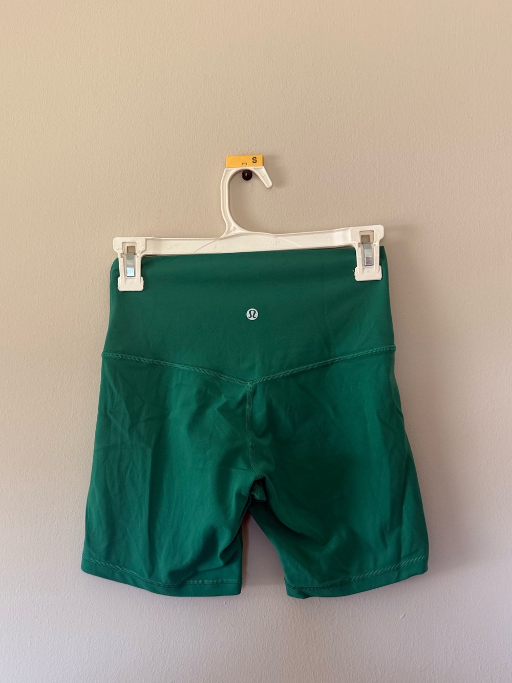 lululemon align high rise short cascadia green